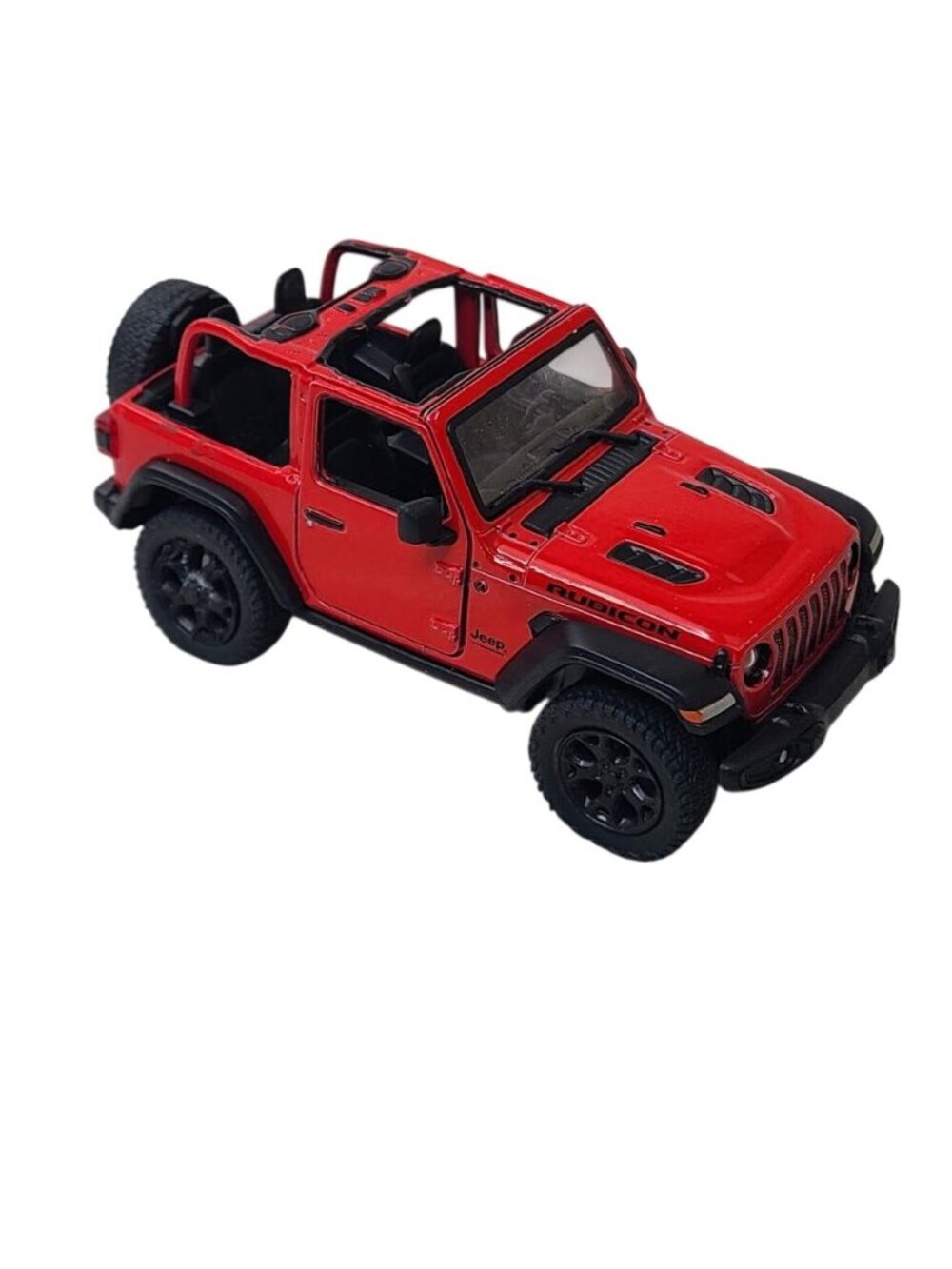 Kinsmart 2018 Jeep Wrangler Rubicon 1:34 Diecast Red Open Top SUV